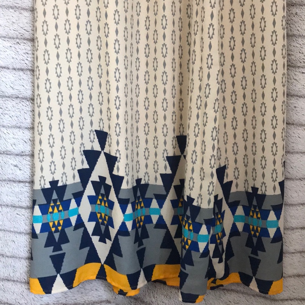 Aztec pattern maxi skirt